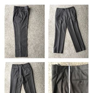 Men's Wool Pleated Dress Pants sz 34 40" Long
